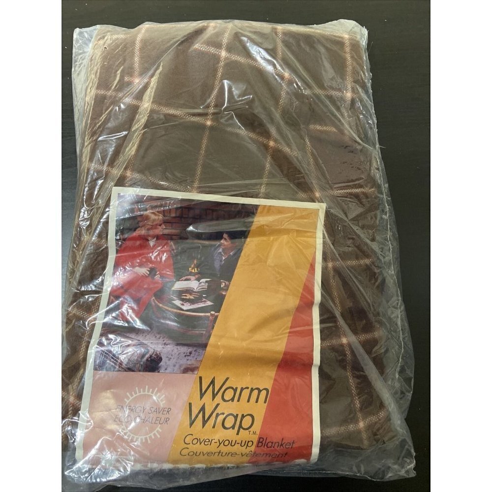 Vintage Esmond 70s Warm Wrap Acrylic Cover You Up Blanket The Original Snuggie‎